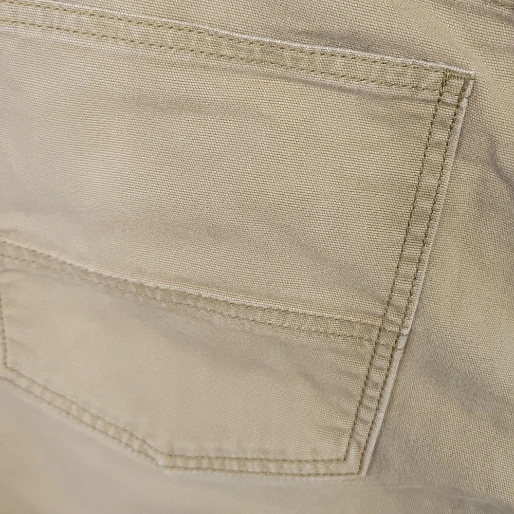 Carhartt Men's Khaki Canvas Flex Relaxed Fit Jeans‎ 38/30